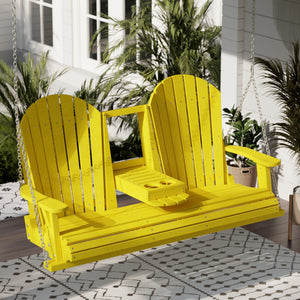 Heritage 5' Swing With Console Porch Swing