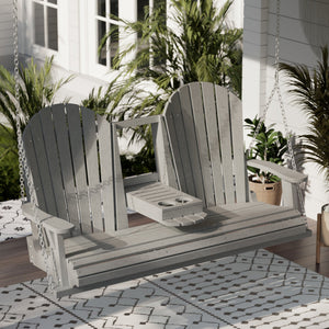 Heritage 5' Swing With Console Porch Swing