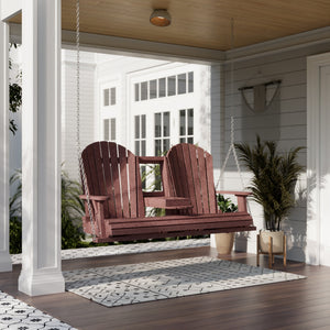 Heritage 5' Swing With Console Porch Swing