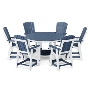 Heritage 7-Piece 60" Pub Counter Set Dining Set