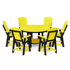 Heritage 7-Piece 60" Pub Counter Set Dining Set