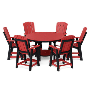 Heritage 7-Piece 60" Pub Counter Set Dining Set