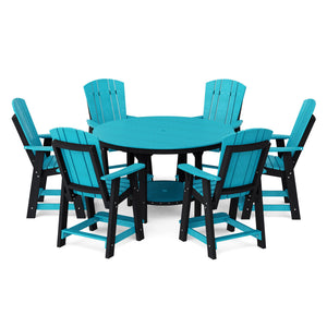 Heritage 7-Piece 60" Pub Counter Set Dining Set