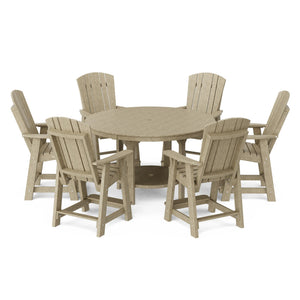 Heritage 7-Piece 60" Pub Counter Set Dining Set