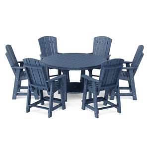 Heritage 7-Piece 60" Pub Counter Set Dining Set