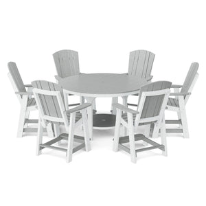 Heritage 7-Piece 60" Pub Counter Set Dining Set