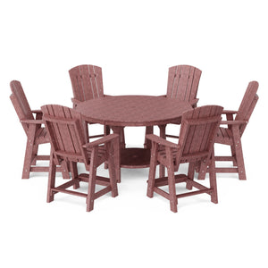 Heritage 7-Piece 60" Pub Counter Set Dining Set