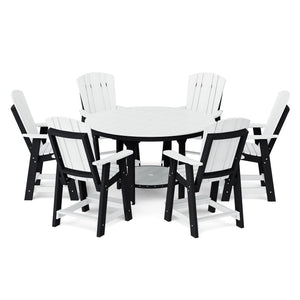 Heritage 7-Piece 60" Pub Counter Set Dining Set