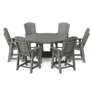 Heritage 7-Piece 60" Pub Counter Set Dining Set
