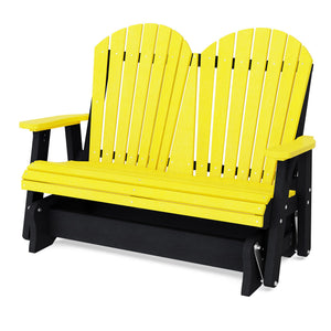 Heritage Double Glider Outdoor Glider Lemon Yellow / Black