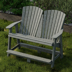 Heritage Double High Adirondack Garden Bench