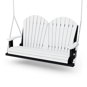 Heritage Two Seat Swing Porch Swing Black / White