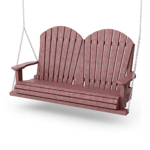 Heritage Two Seat Swing Porch Swing Cherry Wood / Same Color