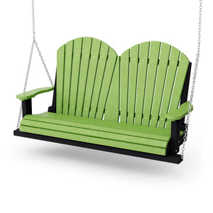 Heritage Two Seat Swing Porch Swing Lime Green / Black