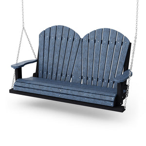 Heritage Two Seat Swing Porch Swing Patriot Blue / Black