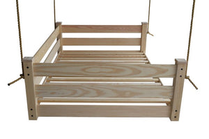 Homestead Hanging Daybed with Rope or Chain - Twin or Full Beds Full / Unfinished / Rope