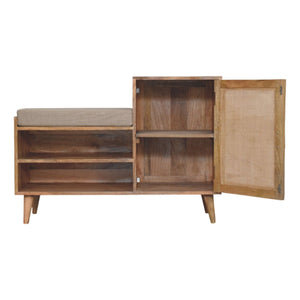 Larissa 2 Slot Hardwood Bench Unit Bench