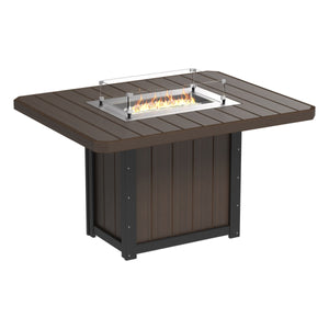 Lumin 62" Outdoor Rectangular Fire Table by LuxCraft Outdoor Table