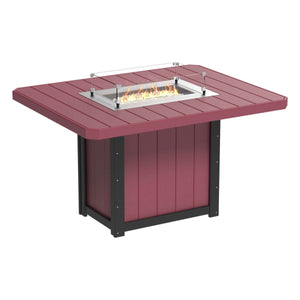 Lumin 62" Outdoor Rectangular Fire Table by LuxCraft Outdoor Table