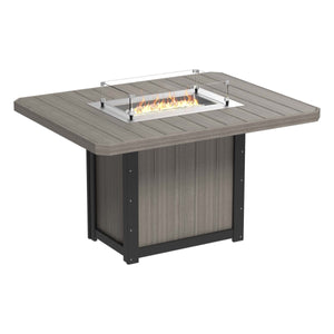 Lumin 62" Outdoor Rectangular Fire Table by LuxCraft Outdoor Table