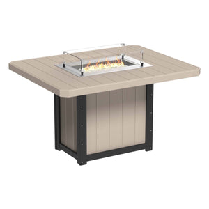 Lumin 62" Outdoor Rectangular Fire Table by LuxCraft Outdoor Table
