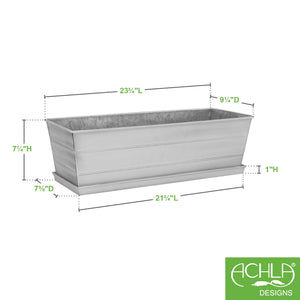 Medium Flower Box Tray Kit - Blue / White Flower Box Brackets