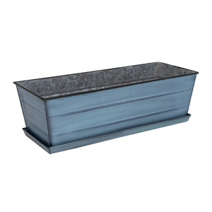 Medium Flower Box Tray Kit - Blue / White Flower Box Brackets
