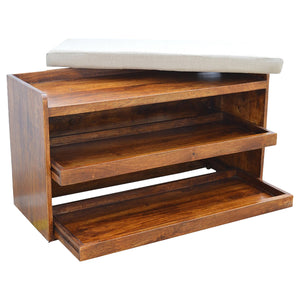 Mud Linen Shoe Bench Bench