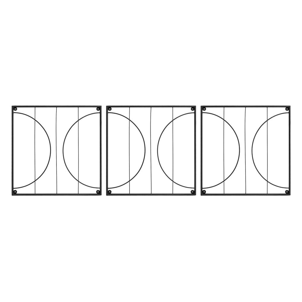 Quilt Block-Circles Wall Trellis Panels (3 panels) & Diagonals Wall Trellis Panels (4 panels) Trellis