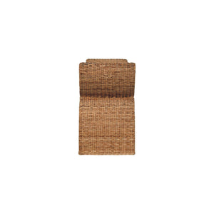 Rattan Weave Bouclé Bench Bench