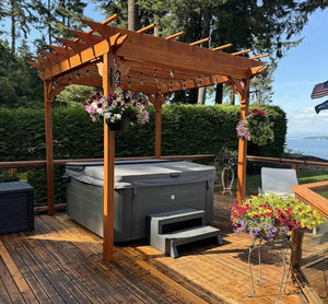 Regallion 6x8 Pergola, 8x8 Pergola and 8x10 Pergola W/Swing Hangars Garden Bench