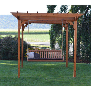 Regallion 6x8 Pergola, 8x8 Pergola and 8x10 Pergola W/Swing Hangars Garden Bench