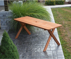 Regallion Crossleg Outdoor Cedar Tables Garden Bench