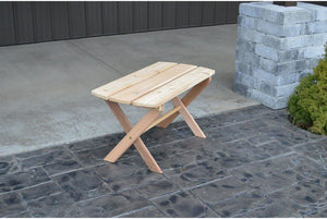 Regallion Folding End Table and Folding Coffee Table Garden Bench