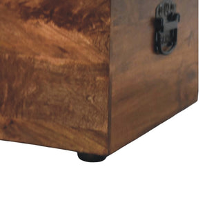 Roasted Almond Storage Trunk Bench Bench