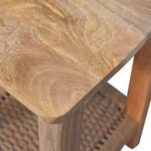 Rope End Table Bench