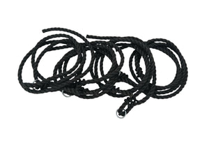Rope Kit For Swing and Swingbed Ceiling Porch Swing Hardware 8ft / Black