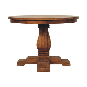 Round Pedestal Dining Table Bench