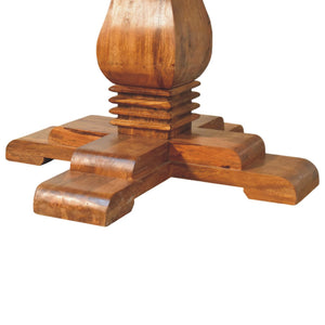 Round Pedestal Dining Table Bench