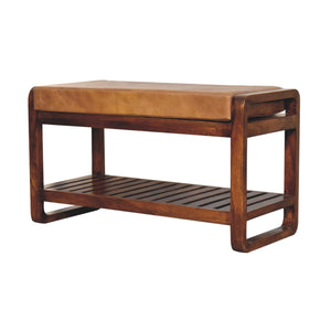 Small Buffalo Slatted Hallway Bench Bench