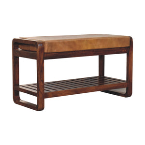 Small Buffalo Slatted Hallway Bench Bench