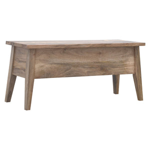 Solid Wood Lid Up Storage Bench Bench