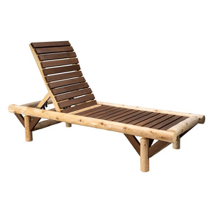 ThermaFusion Cedar Log Chaise Lounge Lounge Chair