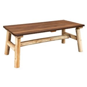ThermaFusion Cedar Log Coffee Table Lounge Chair
