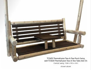 ThermaFusion Tete-A-Tete Table Addon w/ storage slides Lounge Chair