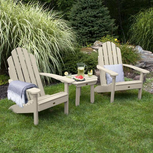 2 Classic Westport Adirondack Chairs with 1 Classic Westport Side Table Conversation Set