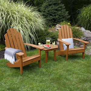 2 Classic Westport Adirondack Chairs with 1 Classic Westport Side Table Conversation Set