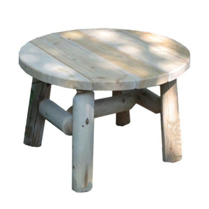 Cedar Log 27 inch Round Coffee Table
