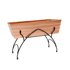 36" Green Flower Box with Bella Stand Flower Box