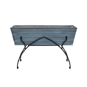 36" Green Flower Box with Bella Stand Flower Box